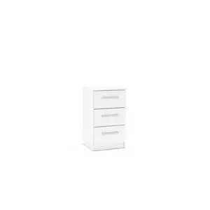 Marquitta 3 Drawer Bedside Table White