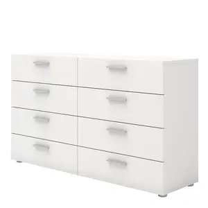 Otho 8 Drawers Chest White