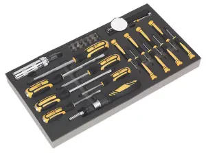 Sealey Tool Tray with Screwdriver Set 36pc S01128