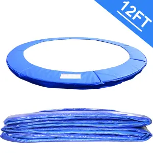 SunDaze 12FT Replacement Trampoline Accessories Surround Pad Foam Safety Guard Spring Cover Padding Pads Blue