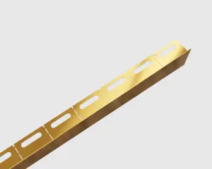 ILCOM SLOPED FLOOR SHOWER PROFILE LKL 11mm x 1200mm x 0.6mm Gold Polished Stainless Steel