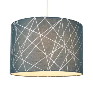 Inlight Printed Blue Foil Lamp shade (D)30cm