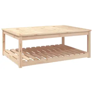 Berkfield Garden Table 121x82.5x45 cm Solid Wood Pine