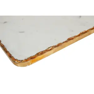 Maison by Premier White Marble And Gold Foil Serving Serve Board