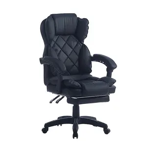 Executive Diamond Stitch Office Chair Black