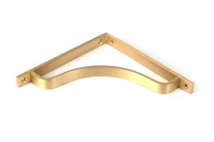 Satin Brass Abingdon Shelf Bracket (200mm x 200mm)