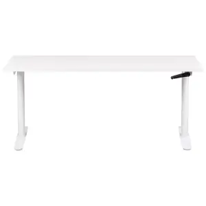 Adjustable Desk Manual White DESTINAS