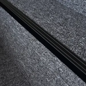 Self-adhesive anodised aluminium anti non slip stair edge nosing trim 900mm x 25mm x 20mm A36 black