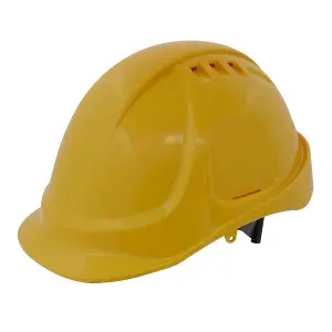 Sealey Safety Helmet - Vented (Yellow) 502Y