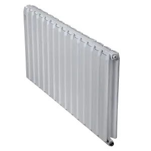 Aluminum Radiator Compatible with Heat pump. Model "Onyx" White. 1000mm.Heigth600mm.Btu/hr:6440