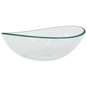 Berkfield Basin Tempered Glass 54.5x35x15.5 cm Transparent