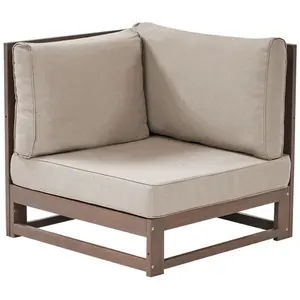 Garden Sofa TIMOR FSC Certified Acacia Wood Dark Wood Reversible 2 Seater