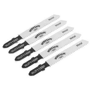 Jigsaw Bi-Metal Blade for Metal 55mm 12tpi Pack of 5 by Ufixt