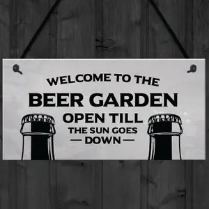 Garden Sign Funny Home Bar Man Cave Garden Plaque Gift For Men New Home Gift