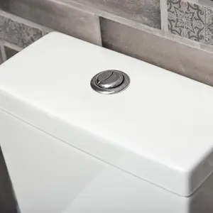 Danby Close Coupled Ceramic Toilet with Soft Close Seat, Quick Release Hinges & Includes Cistern