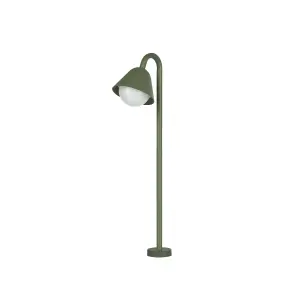 GoodHome Denar Matt Green LED Outdoor Stake light (D)120mm