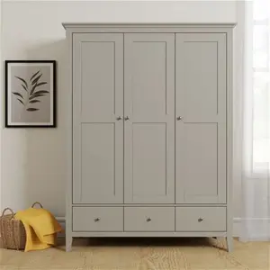 Dunelm Lynton Triple Wardrobe, Farmhouse, Lynton Grey