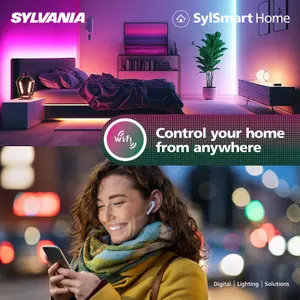 Sylvania Sylsmart SylSpot Colour & Tunable White IP44 Smart Integrated LED Downlight