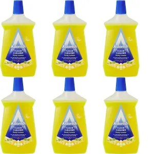 Astonish Floor Cleaner 1 Litre Bottle Zesty Lemon (Pack of 6)