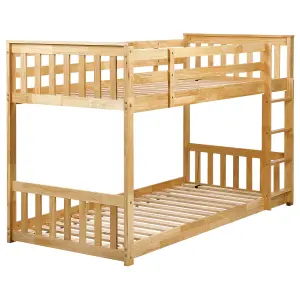 Wooden EU Single Size Bunk Bed Light LAZER