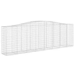 Berkfield Arched Gabion Baskets 20 pcs 400x50x120/140 cm Galvanised Iron