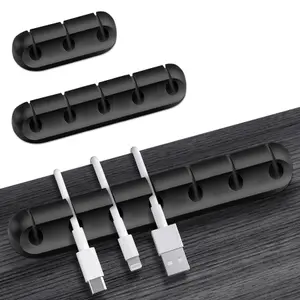 3 Pack Cable Holder Clips Management Cable Wire Organiser Tidy Desk Organiser