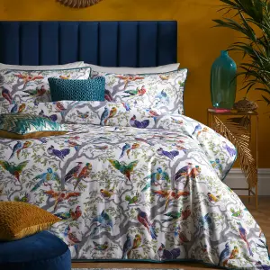 Birdity Absurdity 100% Cotton Sateen Duvet Cover Set