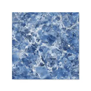 Coastal Blue Quartz Effect Premium Glass Kitchen Splashback W900mm x H750mm