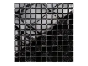 Glass mosaic on mesh for bathroom or kitchen 300mm x 300mm - Obsession