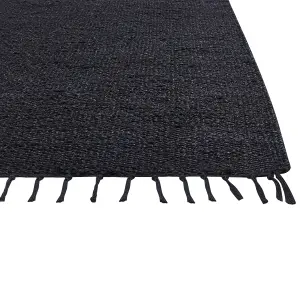 Jute Area Rug 200 x 300 cm Black SINANKOY