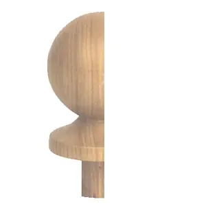 Solid Oak Ball Cap Pack Suits 90mm Newel Post  UK Manufactured Traditional Products Ltd