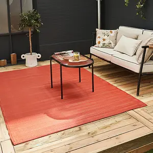 THE RUGS Urban Collection Reversible Waterproof Plain Outdoor Rug  Urban 1000 Terra