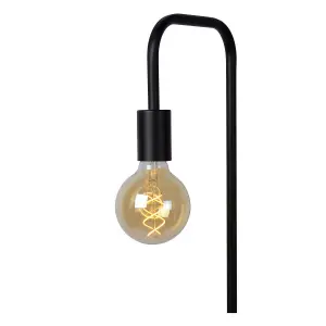 Lucide Lorin Retro Floor Lamp - 1xE27 - Black