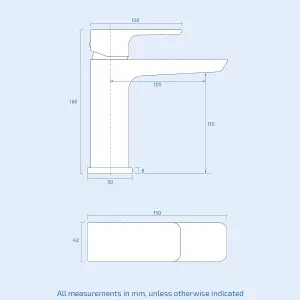 Nes Home Keninton Bathroom Basin Mono Mixer Tap