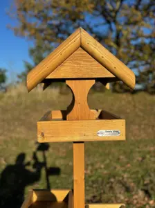 Simply Wood Shaftsbury Bird Table Slate Roof with FREE Bird Seed