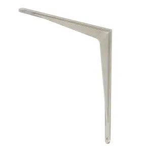 GoodHome Xtreme Silver Aluminium Shelving bracket (H)450mm (D)400mm