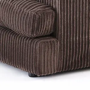 Ferrous Premium Cord Fabric Double Corner Sofa