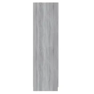 Wardrobe Grey Sonoma 80x50x180 cm Engineered Wood