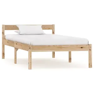 Berkfield Bed Frame Solid Pine Wood 100x200 cm