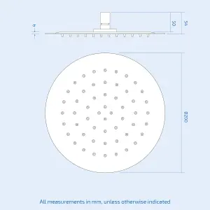 Flora Round Concealed Thermostatic Shower Valve With Shower Head Body Jets And Slim Pencil Handset Kit