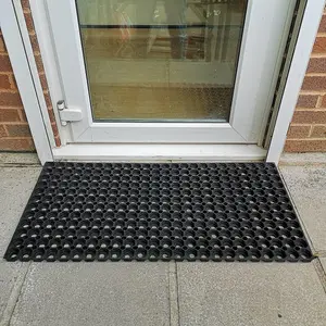 Rubber Door Mat Heavy Duty - 1.2m x 0.8m  - Shop Doorway Mats Indoor Outdoor Non Slip Safety