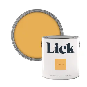 Lick Yellow 02 Eggshell Emulsion paint, 2.5L