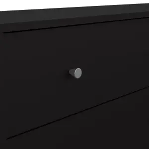 6 Drawer Chest (3+3) in Black May