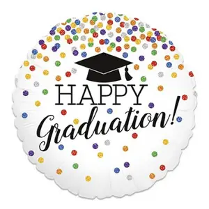 Oaktree Happy Graduation Confetti Foil Balloon Multicoloured (One Size)