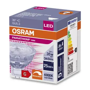 Osram LED MR16 Bulb 5W GU5.3 12V Dimmable Parathom Cool White