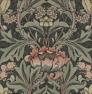 Acanthus Floral Vintage Unpasted Wallpaper