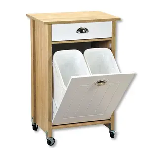 Wood Kitchen Cart Sonoma Oak