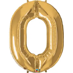 Qualatex 34 Inch Metallic Number Balloons Gold (7)