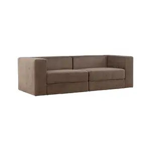 Lumi 3,seat Sofa , Brown Linen /