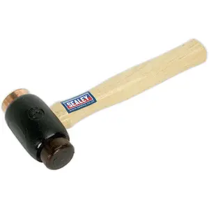 Premium 3.5lb Copper Rawhide Hammer with Hickory Handle